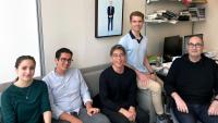 Jordan Becker, Nicholas Morano, Peter Kwong, Ryan Roark, Lawrence Shapiro in an office